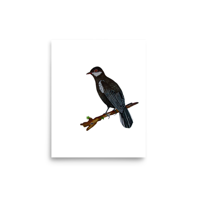 Black Solitaire art print on matte paper, Printful mockup
