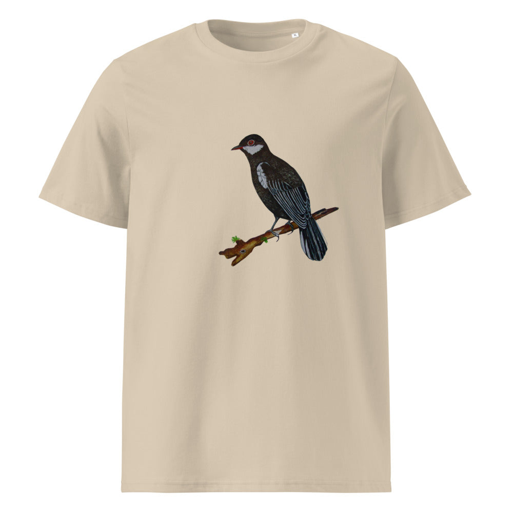 Black Solitaire tee on Desert Dust, Printful mockup